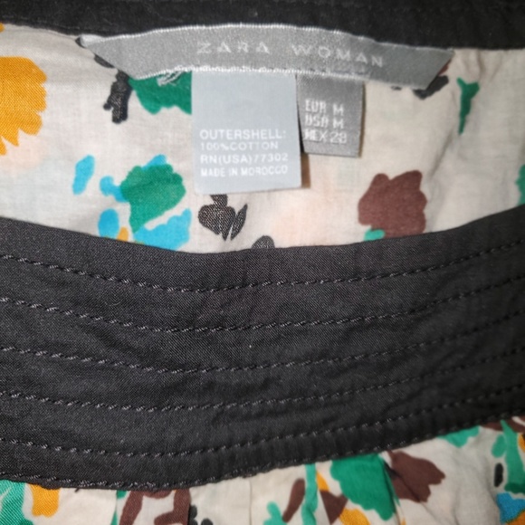 - Zara Woman Top Floral Print  sleeveless - Picture 4 of 6